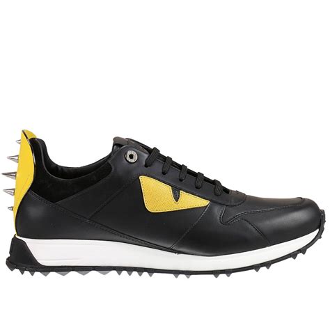 fendi fabric shoes mens|fendi monster men's shoes.